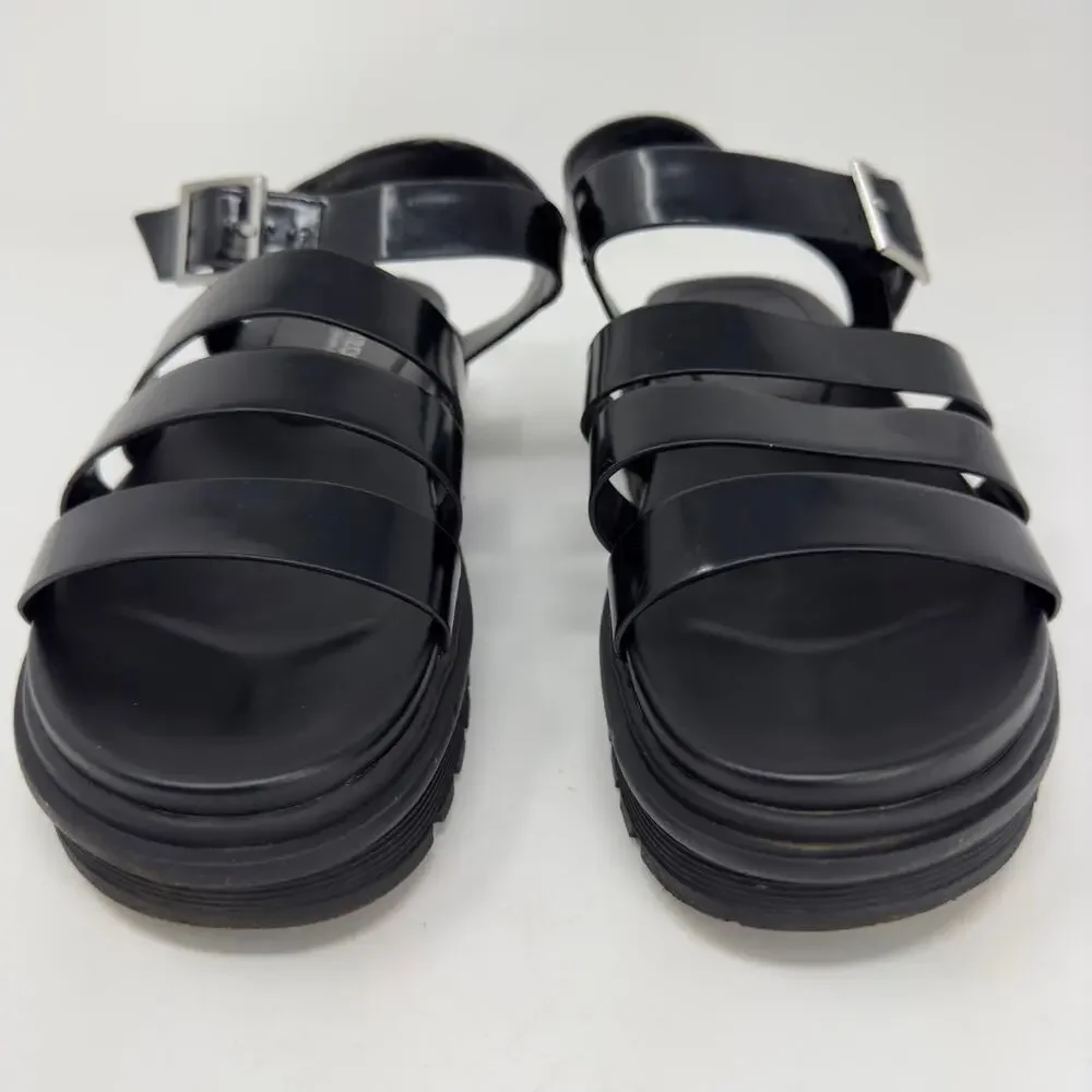 Arizona Women's Black Augie Strap Sandals 9